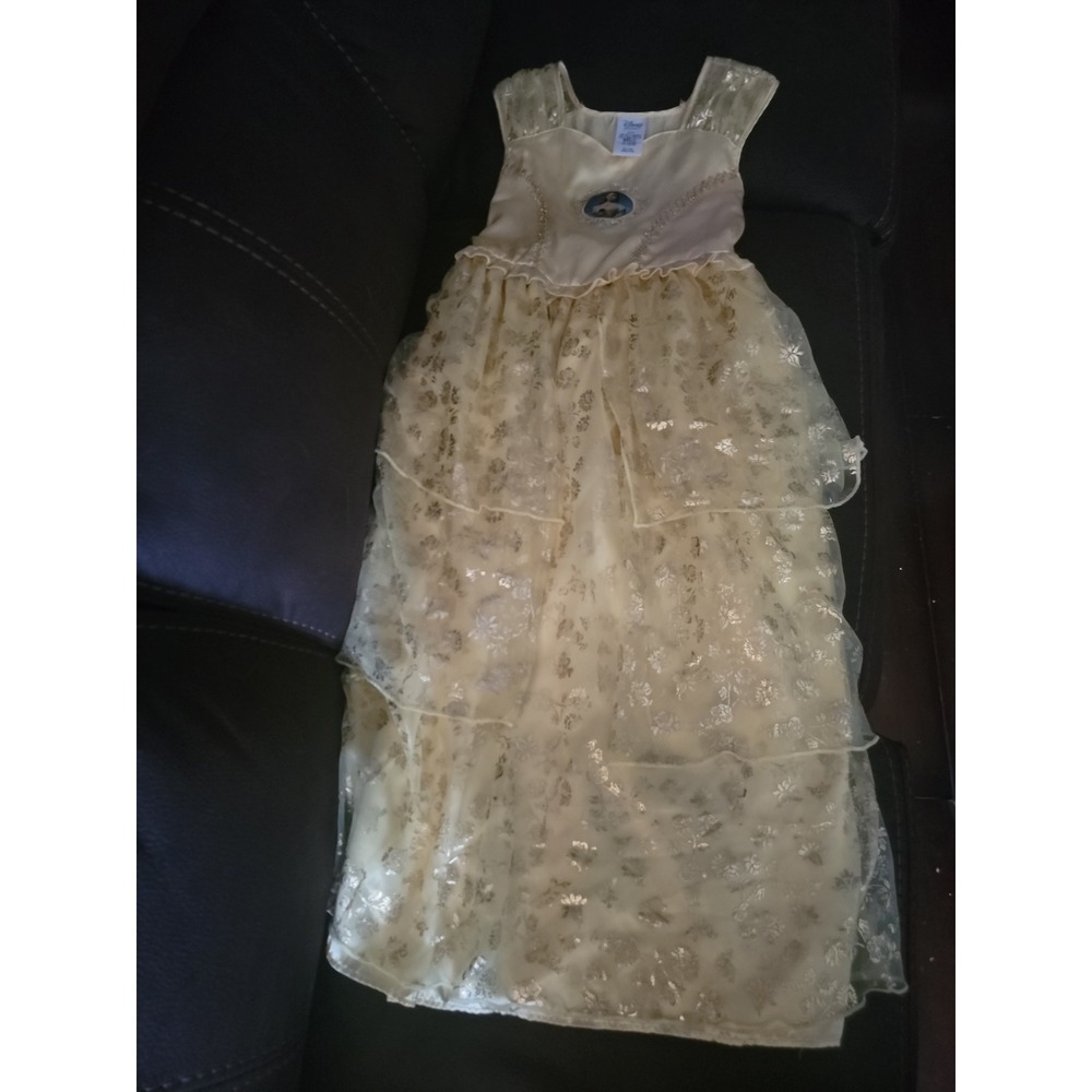 Disney store beauty and the beast yellow dress belle size 9 10 Halloween